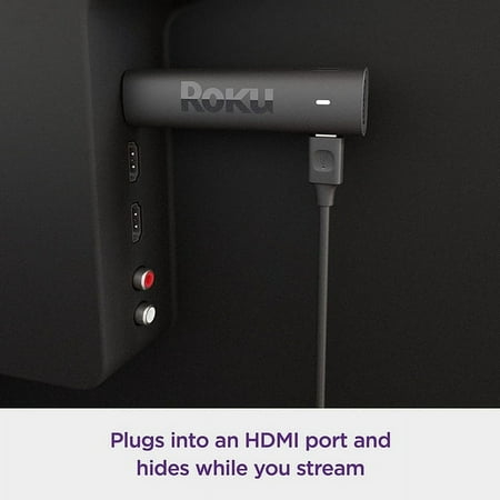 Roku Streaming Stick 4K | Streaming Device with Voice Remote and Long-Range Wi-Fi - Black