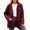 RD1, variant on Womens Jackets Fuzzy Lapel Collar Button Down Jackets Side Pocket Oversized Fit Warm Stylish Casual Daily Commute Trendy Jackets