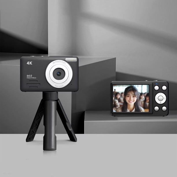 Cámara digital de alta definición con pantalla de 2,88 pulgadas CCD, minicámara digital para estudiantes, cámara multifuncional con soporte, cámaras digitales para estudiantes