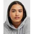 thumbnail image 4 of Hanes EcoSmart Women's Fleece Hoodie (Plus Size) Light Steel 4X, 4 of 5