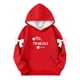 thumbnail image 2 of Camiseta de manga larga con lazo para niños, cuello redondo liso, parte superior lisa, adecuada para niños y niñas, sudadera con capucha para niñas, parte superior de poliéster, 2 of 6