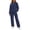 Dark Blue, variant on Zynoxe Womens Plus Size Lounge Sets Casual Solid Color Crew Neck Shirt and Wide Leg Sweatpants Sweatsuits Soft Comfy Two Piece Outfit for Daily Wear