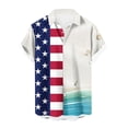 thumbnail image 5 of Camisas hawaianas divertidas para hombre, camisas con botones y estampado 3D del Día de la Independencia, camisas de manga corta para vacaciones tropicales, camisas hawaianas para playa, 5 of 5