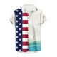 thumbnail image 5 of Camisas hawaianas divertidas para hombre, camisas con botones y estampado 3D del Día de la Independencia, camisas de manga corta para vacaciones tropicales, camisas hawaianas para playa, 5 of 5