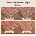 thumbnail image 7 of Design&I 4'x6' Ultra Soft Area Rug, Boho Vintage Throw Lattice Interlocking Motifs Ru Door Felpudo None Fluffy Washable Non Shedding for Bedroom Living Room Home Office, 7 of 7
