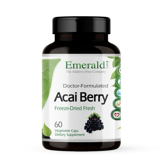 Acai Berry , 60 Vegetable Caps, Emerald Laboratories