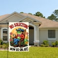 thumbnail image 2 of Amhnf No Solicting Frog Cowboy Garden Flag For Home Outdoor Garden Yard Decor 12x18 inch, 2 of 5