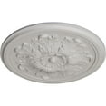 thumbnail image 3 of Ekena Millwork 12 3/4"OD x 7/8"P Legacy Acanthus Ceiling Medallion (Fits Canopies up to 3 1/2"), Hand-Painted Ultra Pure White, 3 of 8