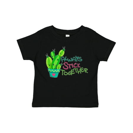 

Inktastic Always Stick Together- Cute Cactus Gift Toddler Boy or Toddler Girl T-Shirt