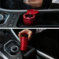 thumbnail image 3 of Car Ashtray with Lid Smell Proof Ash Tray, Portable ashtray for car cup holder (Red, Skull Pattern), 3 of 5