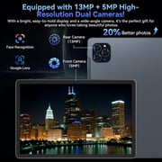 Tablet 2026 Worlds First Android 16 AI Tablet with Gemini AI, 11 Inch FHD Display, 24GB RAM 128GB ROM /2TB TF, T7250 CPU+13MP Camera, 8000mAh, Widevine L1, 2 in 1 Tablets with Keyboard Mouse Stylus