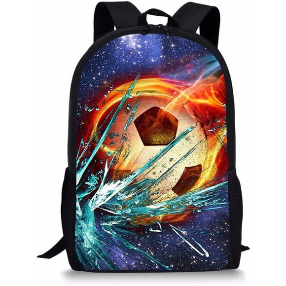 CHAQLIN Boys Girls Kids Backpack Shoulder Bag Knapsack for Collage Student Soccer
