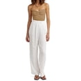 thumbnail image 2 of Tops sin tirantes para mujer, Top informal elegante de punto acanalado con nudo torcido en la parte delantera, Top de tubo sin mangas para fiesta de citas, 2 of 8