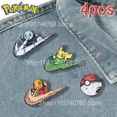 thumbnail image 2 of Juego de alfileres esmaltados de Pokémon para mujer, broche de Metal de dibujos animados de Pikachu Charmander, accesorios de mochila bonitos, regalo de joyería, 1 Juego, 2 of 5