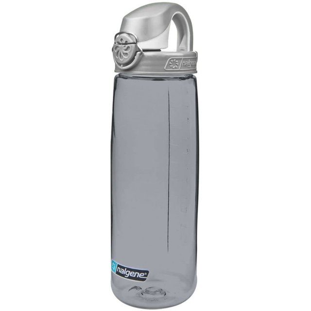 Botella de agua Nalgene Sustain Tritan sin BPA de 700 ml, color gris ahumado
