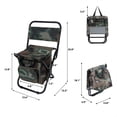 thumbnail image 3 of Silla de Pesca Plegable LEADALLWAY con Bolsa Térmica Camuflaje, 3 of 7