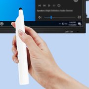 Extendable Presentation Clicker, Page Turner Pen, Laser Pointer & Capacitive Touch, Wireless Presenter for Whiteboard, Smart Board, and Projector - Presentation Clicker for Teachers & Office