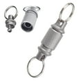 thumbnail image 3 of Titanium Alloy Keychain Detachable Car Key Holder 360° Swivel Quick Release Tool, 3 of 8