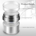 thumbnail image 3 of Raindrops Lightweight Acrylic Airless Pump Jars 4Pcs, 3 of 6
