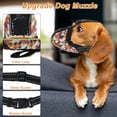 thumbnail image 3 of Bozal para Perro Pequeño a Prueba de Mordidas Diseño de Malla Transpirable Ajustable Color Naranja, 3 of 7