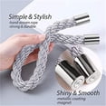 thumbnail image 3 of EASTIN 2Pcs Magnetic Curtain Tiebacks, Decorative Rope Curtain Holdback Handmade Rope Clips Magnetic Buckle, 3 of 6