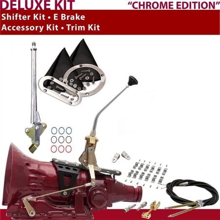 American Shifter C4 Shifter Kit 10 in. E-Brake Cable Clamp Clevis Trim Kit for CB353
