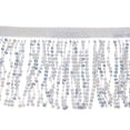 thumbnail image 1 of Polyester Sequin Paillette Fringe Tassel Trim for Decorating Dance Costumes and Apparel Silver 166mm, 1 of 6