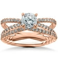 thumbnail image 1 of 5/8ct Diamond Isabella Engagement Ring Setting & Matching Wedding Band, 1 of 1
