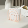 thumbnail image 6 of HYLLai Modern Metal Napkin Holder for Kitchen Table Cocktail Napkin Rack Indoor Outdoor Use, Rose Gold, 6 of 6