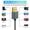 thumbnail image 3 of Flexible & Slim HDMI Cable , Ultra Thin HDMI Cord Supports High Speed 4K@60Hz 18gbps 2160P/1080P, 3 of 9