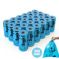 GARITIN Dog Poop Bags for Dogs, Dog Bags for Waste 24 Rolls 360 Count, Doggie Bags for Poop Pet Doggy Waste Bags Rolls, Unscented Cats Litter Bags, Blue
