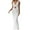 White, variant on Women's Two Piece Summer Skirt Outfit Set Featuring A Crop Top With Flowy Maxi Length For Casual And Daytime Wear