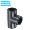 thumbnail image 4 of Uxcell 3/8" 3 Way UTee Pipe Fittings, Joint Coupling Pipe Adapter for DIY Shelf Garden, 2 Pack Dark Gray, 1/2" 3, 4 of 5