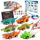 thumbnail image 1 of Kits de pintura 2 en 1 de Dinosaur Toys Faentwc con carritos retráctiles, 1 of 7