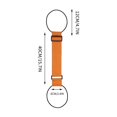 thumbnail image 3 of Travel Essentials – Elastic Luggage Connector Strap, 25.2" x 2.4", Adjustable Bungee for Suitcase, Orange, 3 of 5