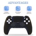 thumbnail image 4 of Skin Sticker for PS5 Slim Standard PS5 Pro Disc Digital Edition Console and Controllers Decals for Playstation 5 (Dark Yellow Gradient,PS5 Pro Disc Edition), 4 of 5