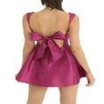 thumbnail image 3 of Robe Sans Manches Mini Dos Nu pour Femmes Bretelles Spaghetti Robe de Cocktail, 3 of 5
