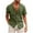 Olive Green, variant on WREESH Men's Summer Casual Cotton Linen Solid Turn-Down Collar Short Sleeve Button Down Shirt Hawaii Shirt Olive Green