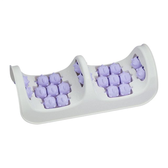 Rodillo de masaje para pies, masajeador de pies de varias filas, masajeador de tejido profundo, muscular, portátil, arco Violeta