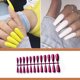 thumbnail image 4 of Qarigey Uñas postizas largas cortas de mano Multicolor uñas postizas manicura a la moda a juego pequeñas puntas de manos de cubierta Juegos de manicura Morado oscuro, 4 of 5