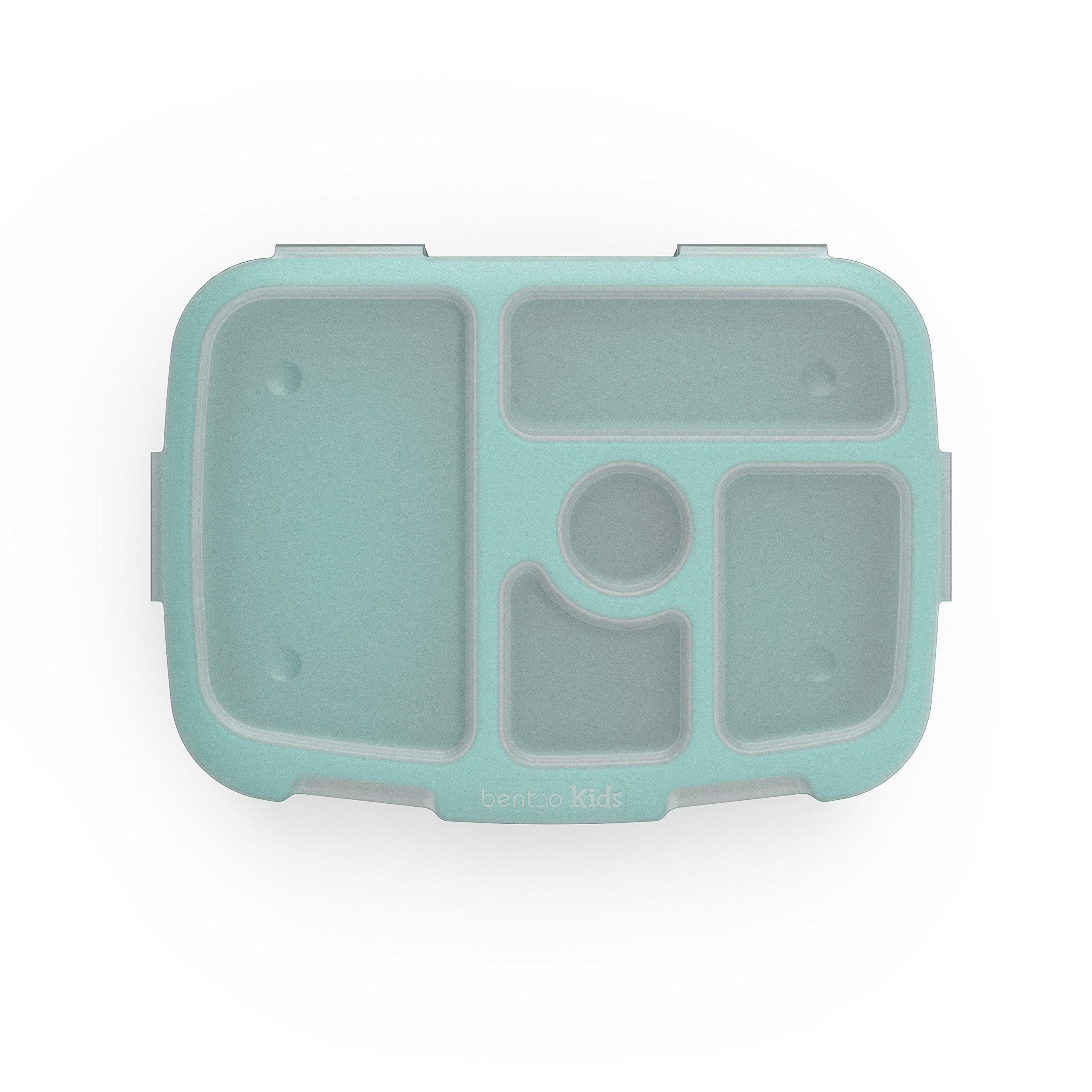 Bentgo Fresh Tray (Aqua) with Transparent Cover - Reusable, BPA-Free, 4-Compartment Meal Prep Container with Built-in Portion