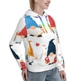 thumbnail image 6 of Haiem School Cute Gnomes for Men's Fashion Hoodies & Sweatshirts with Kangaroo Pocket,Hooded Sweatshirt with Eye-catching Drawstrings-Large, 6 of 7