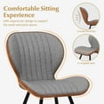 thumbnail image 6 of Gymax 4 Set Armless Dining Chair w/ Curved Backrest U-shaped Seat & Non-slip Foot Pad, 6 of 10