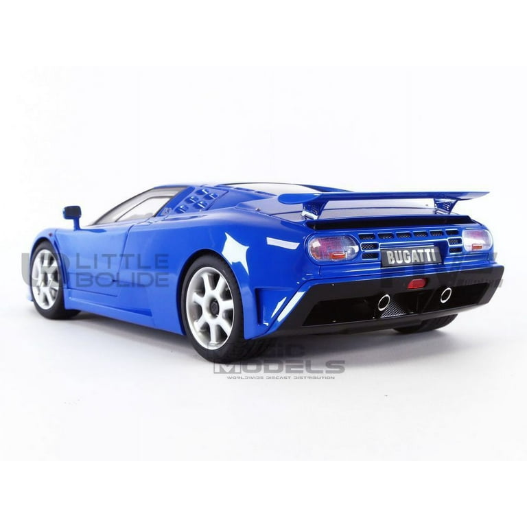 Bugatti EB110 SS Super Sport French Racing Blue with Silver Wheels