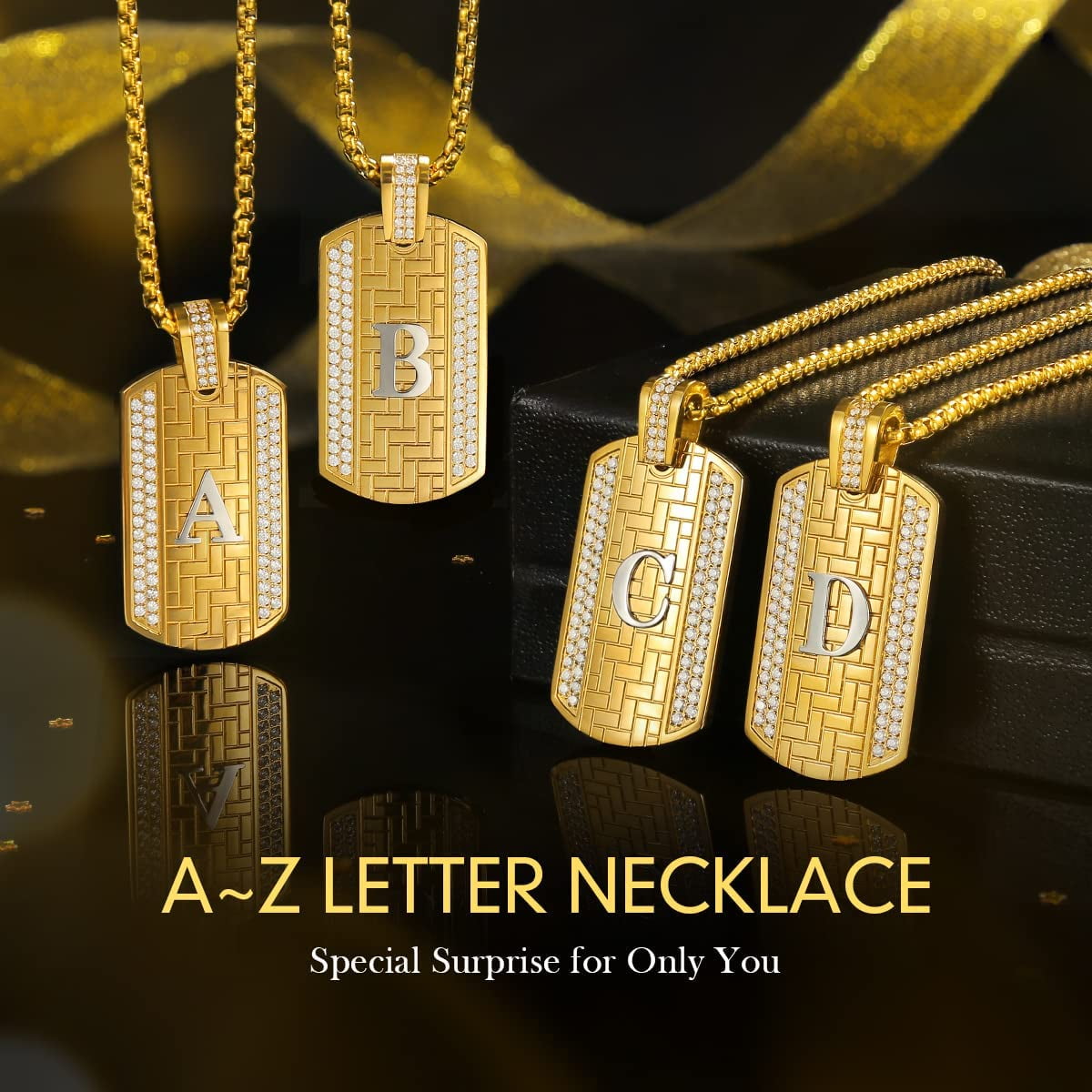 Capital Letter Pendant Gold Plated 