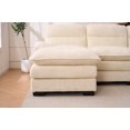 thumbnail image 6 of Modular Sectional Sofa with Chaise, 110 Oversized Chenille U-Shaped Sofa, Modern 6 Seater Upholstered Cloud Couch with Thicked Cushion for Living Room, 6 of 9