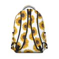 thumbnail image 3 of White Sunflower Backpack for School,Cute School Bag,Schoolbag with Adjustable Shoulder Straps & Padded Back,15.3"x11"x7.1".﻿, 3 of 6