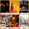 thumbnail image 3 of 24 Pack Brown Spell Chime Candles \u2013 Premium Mini Unscented Taper Candles for Rituals, Prayer, Birthdays, Meditation, Altar, Spells, Chime Candles - 4 Inch Tall - Ideal for Witches, 3 of 7