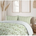 thumbnail image 6 of Ambesonne Nature Duvet Cover Set, Tree Leaves Illustration, 2-Calking, Lime Green and Fawn, 6 of 7