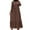 Brown, variant on TJAZFJPA Clubbing Dress Women's Polka Dot Loose Waist Retro Temperament Commuting Falbala Long Sleeve Loose Temperament Prayer Clothes Cute Summer Dresses Womens Dress